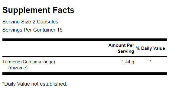 Turmeric 720 mg - 30 capsules