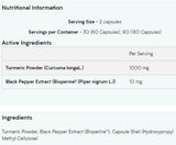 Turmeric & Bioperine - 60 capsules