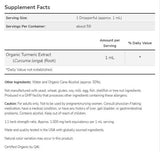 Kurkuma -extract vloeistof | Gecertificeerd organisch - 59 ml