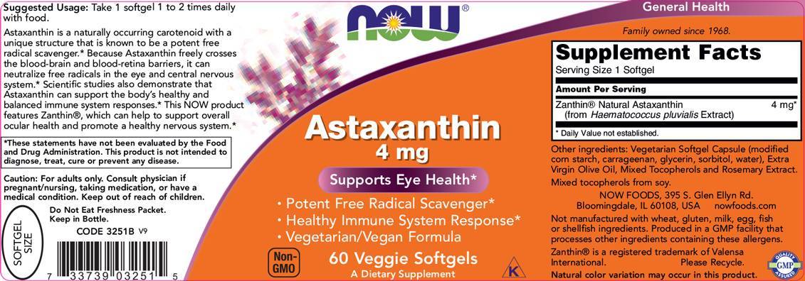 Astaksantiin 4 mg - 90 geeli kapslit