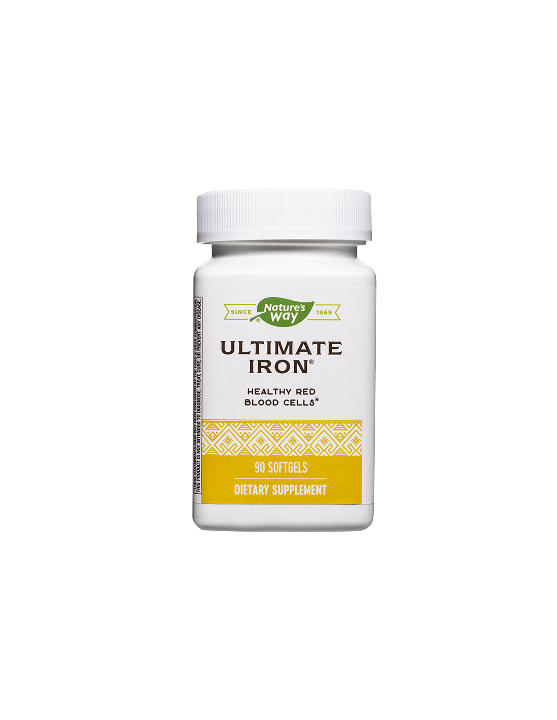 Ultimate Iron - Formula with iron, folate and vitamin B12 (for anemia), 90 softgels Nature's Way