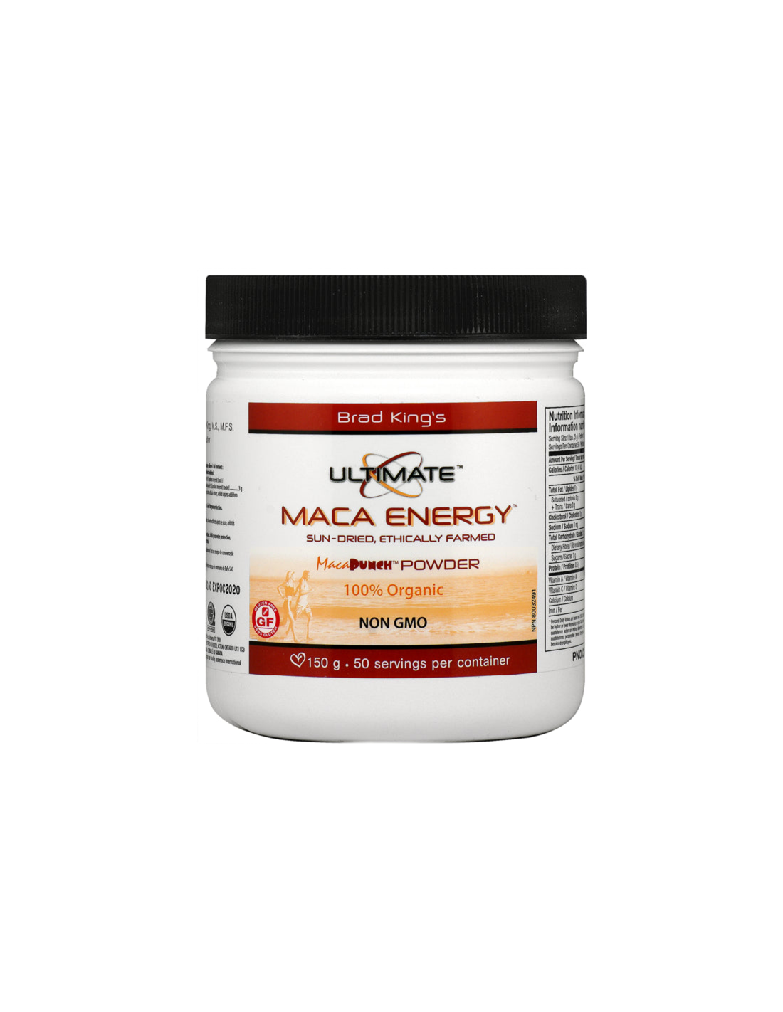Ultimate® Maca Energy Organic/ Maca 150 g prášku x 50 dávek <tc>Natural Factors</tc>