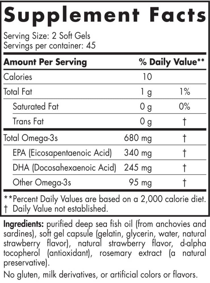 Ultimate Omega Junior 680 mg - 90 Gel capsules