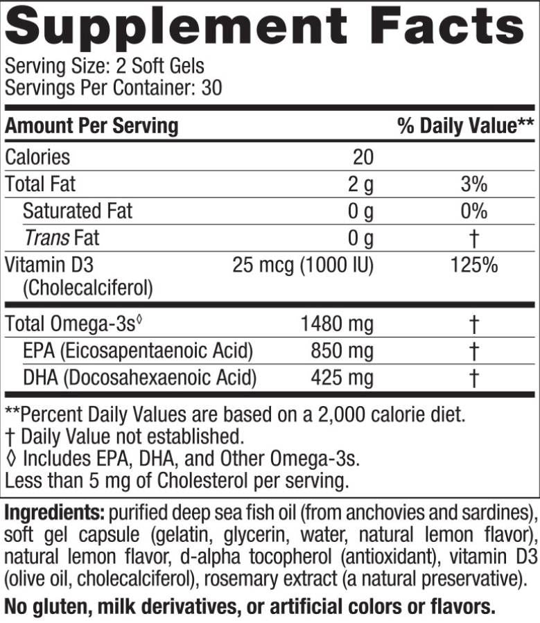 Ultieme Omega Xtra | Met vitamine D3 - 60 gelcapsules