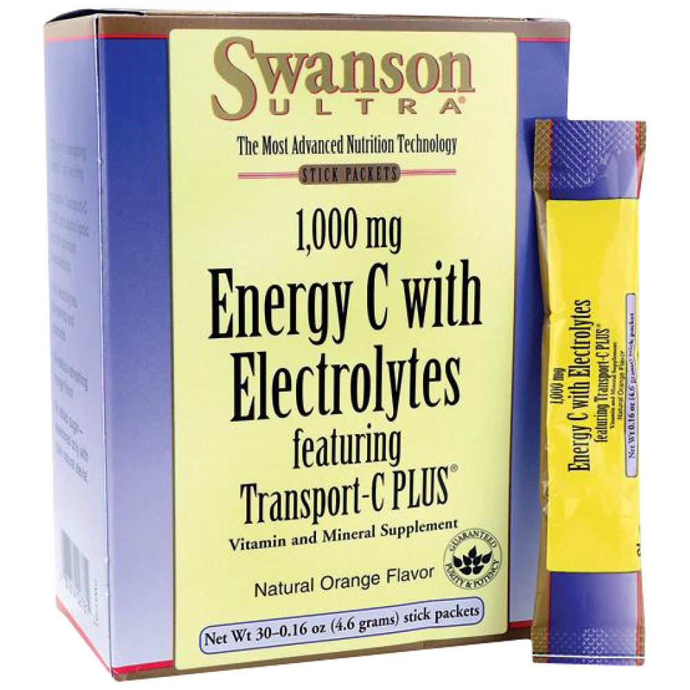 Ultra 1000 mg de energia C com eletrólitos 30 pacotes