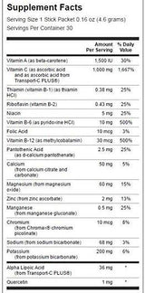 Ultra 1000 mg de energia C com eletrólitos 30 pacotes