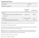 Ultra A & D-3 | Vitamin A 25,000 & Vitamin D 1000 IU - 100 Gel capsules