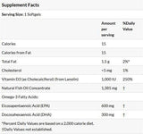 Ultra Omega 3D met vitamine D-3-180 gelcapsules