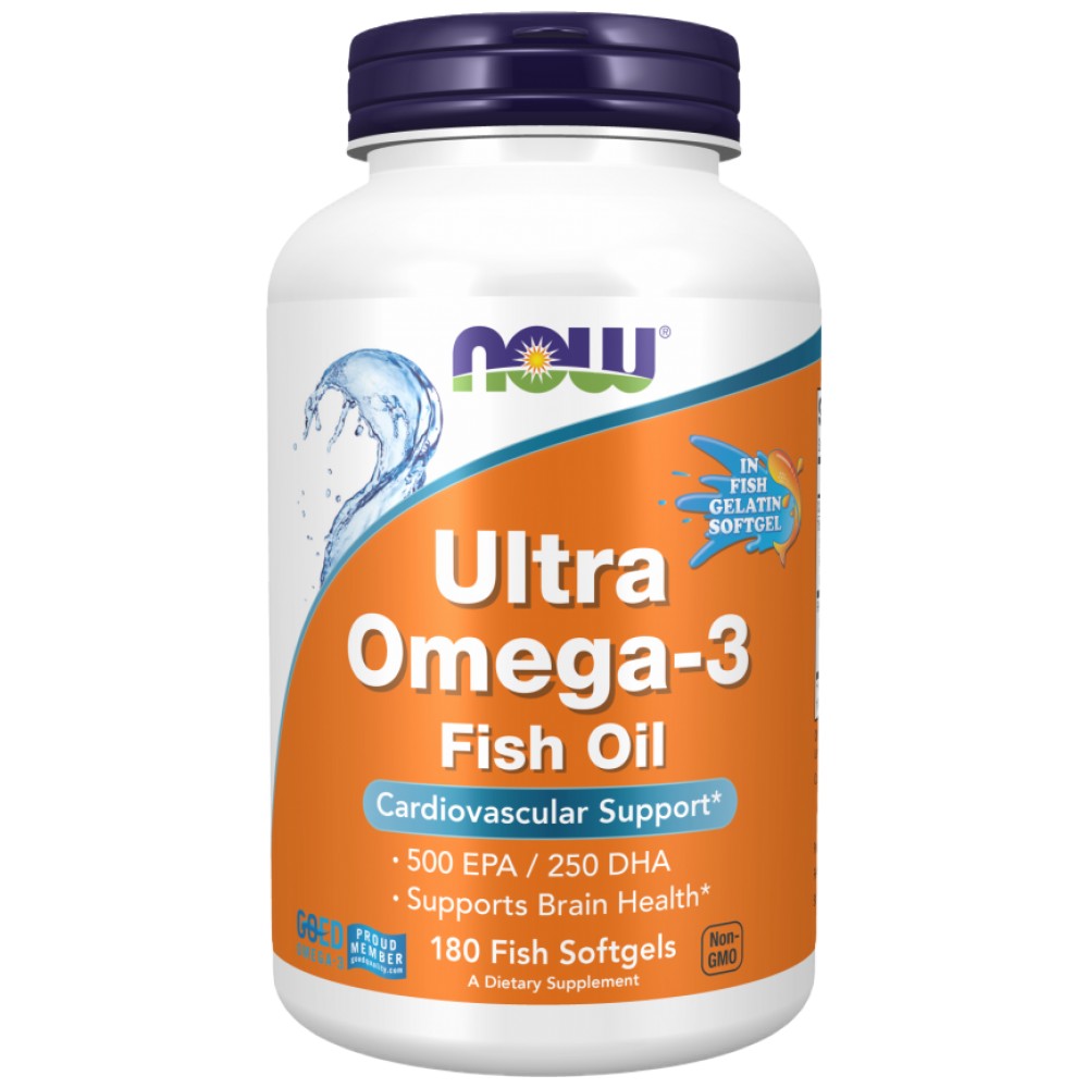 „Ultra Omega 3“ | Žuvų želatinos minkštai - 180 minkštųjų duobių