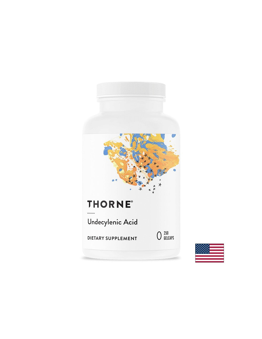 Rovnováha střevní a vaginální flóry – kyselina undecylenová, 750 mg x 250 gelových kapslí <tc>Thorne</tc>