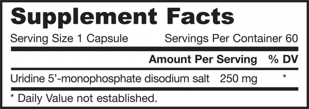 Uridine 250 mg 60 Kapselen