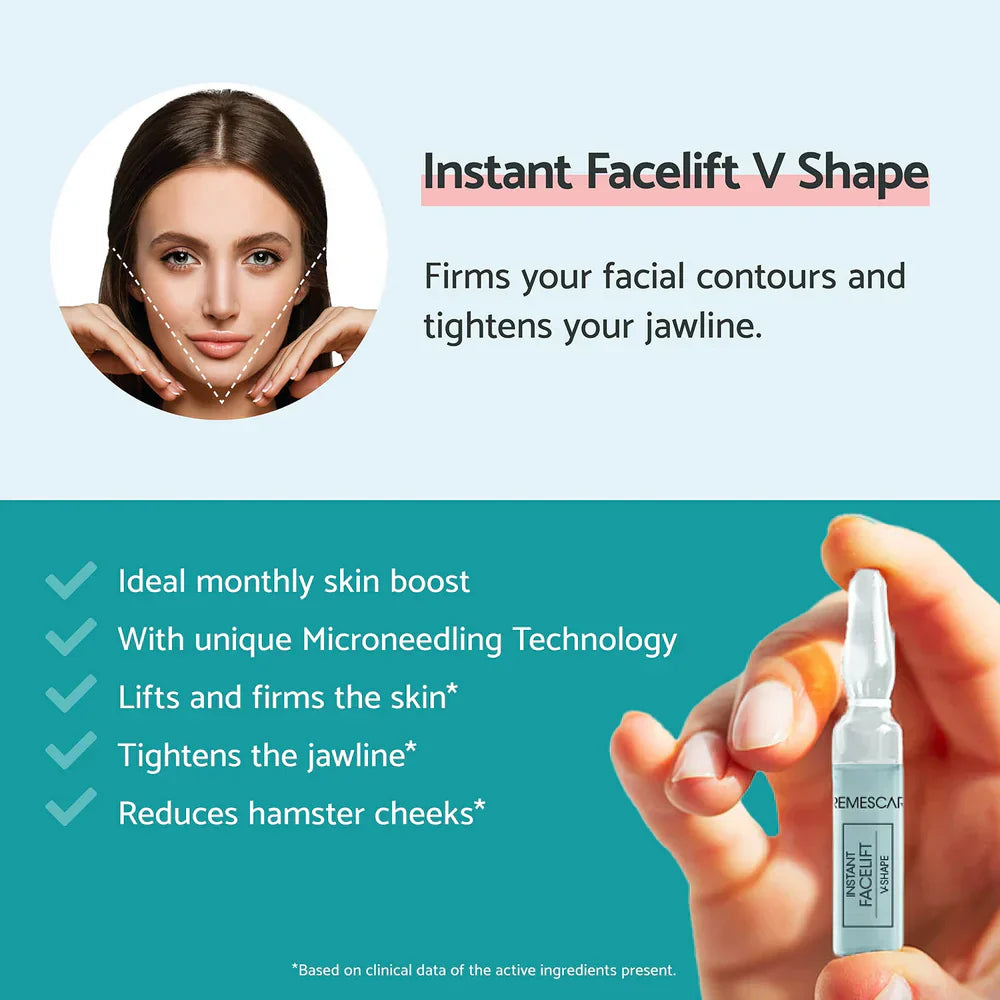 Ampoules for instant lifting and V-shaped facial contour 5x2ml