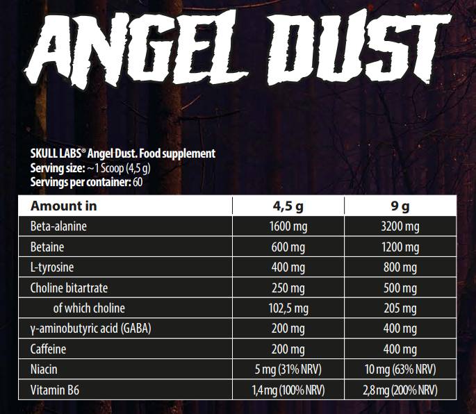 Angel Dust Pre-Workout / Next Gen Energizer-270 GRAMS