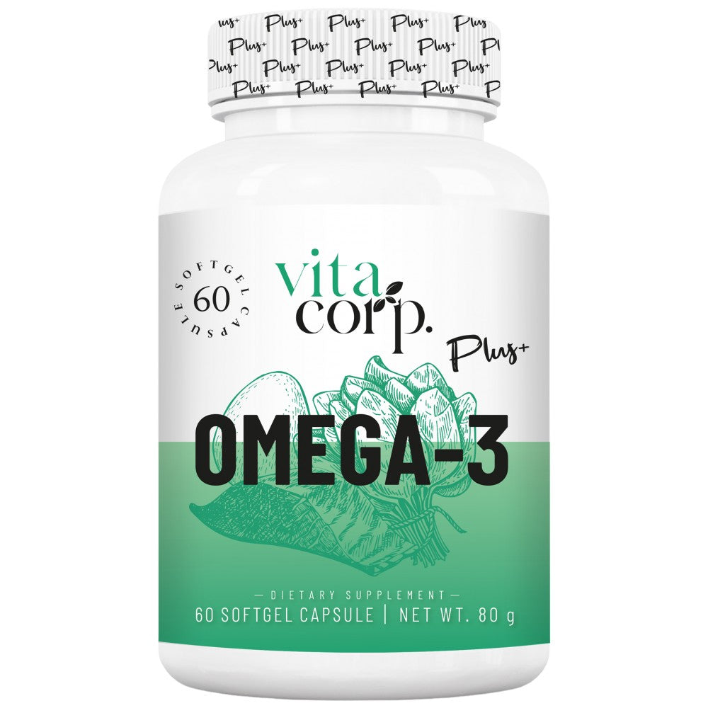 Omega -3 žuvų taukai 1000 mg - 60 gelio kapsulių