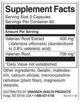 Valerian Root Extrakt 400 mg - 120 Kapselen