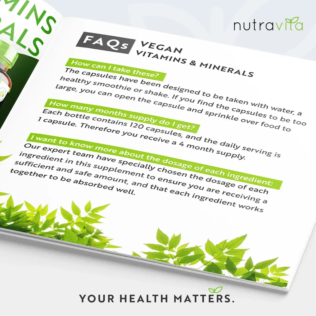Vegan Essential Multivitamin /120 capsules, 120 days/ Nutravita