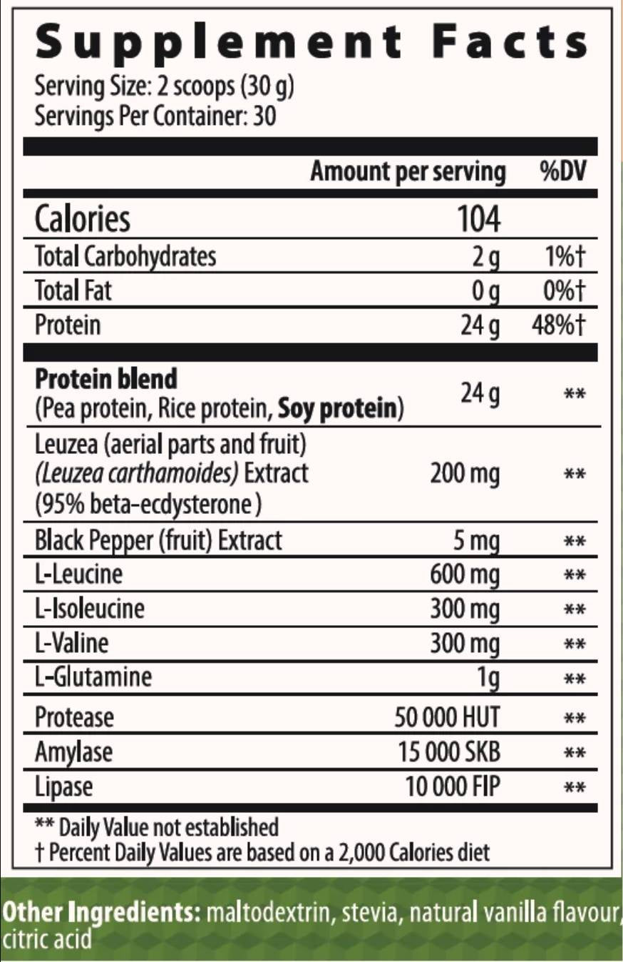 Mezcla de proteínas veganas/veganas - 900 gramos