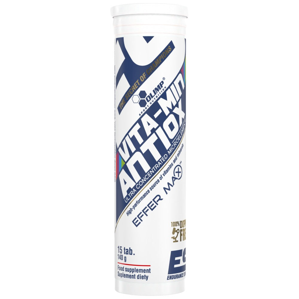 Pestañas efervescentes antioxas Vita -min - 15 tabletas efervescentes