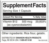 Vitamin B -12 500 mcg - 250 tobolek