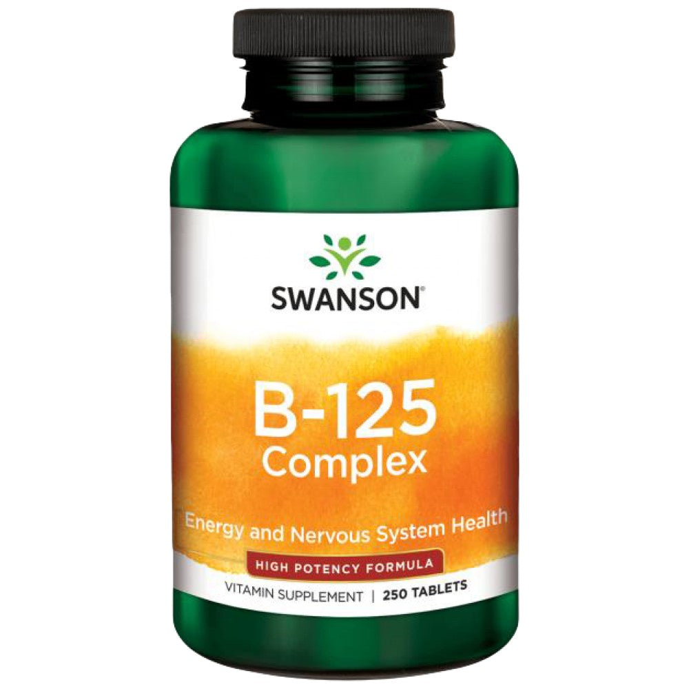 Vitamino B -125 kompleksas - Aukštos potencijos 250 kapsulės