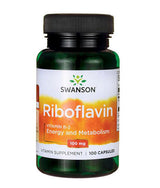 Vitamin B-2 / Riboflavin 100 mg - 100 capsules