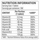 Vitamine B -complex - 100 tabletten