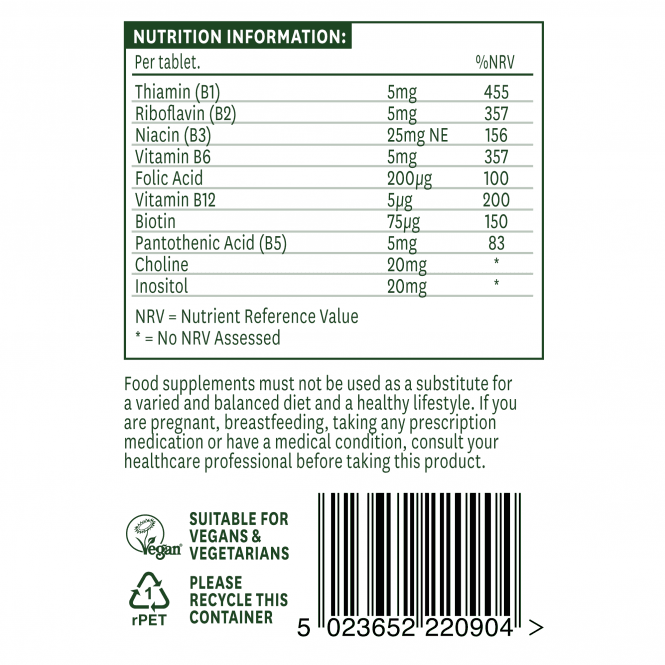 Vitamine B -complex (vitamine B -complex) 90 tabletten Naturesaid