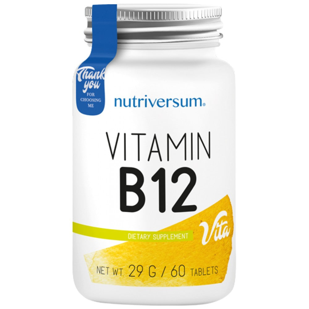 Vitaminas B12 250 mcg | Ciancobalamin 60 tablečių