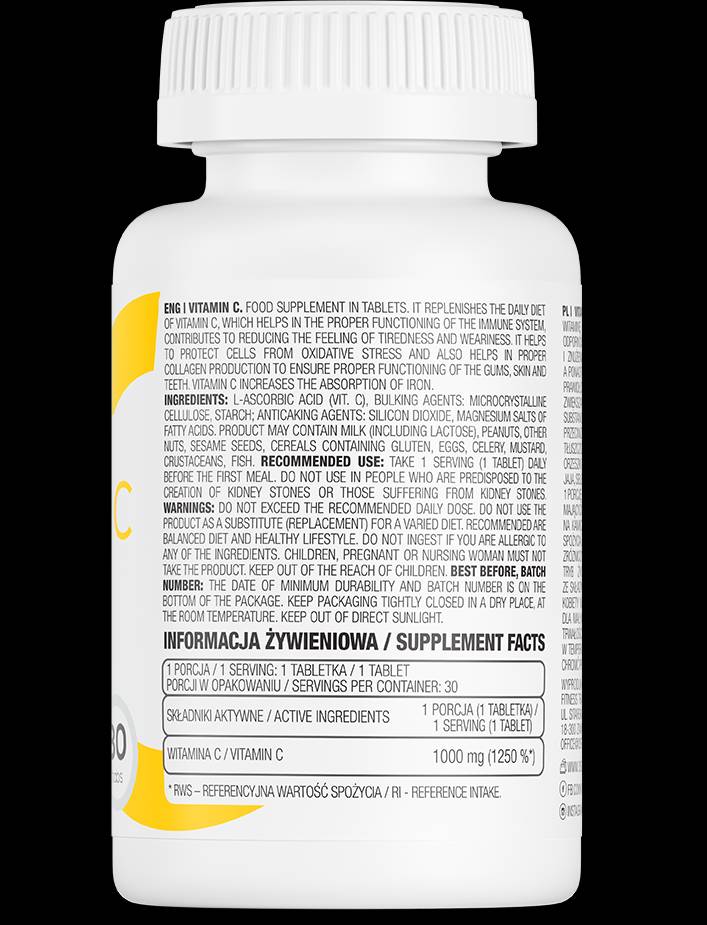 Vitamine C 1000 mg - 90 tabletten