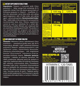 Vitamin C 1000 mg + Bioflavonoids | with Echinacea + Zinc - 120 Tablets