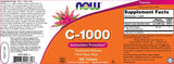 Vitamine C -1000 met rozenheupen / aanhoudende release - 100 tabletten