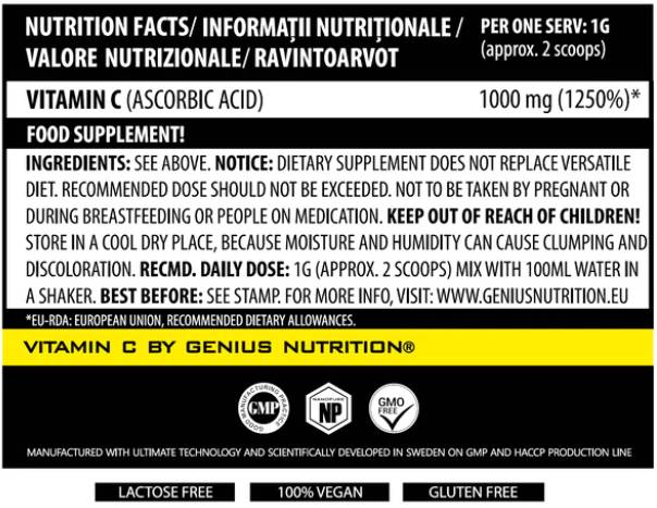 Vitamina C 200 gramos