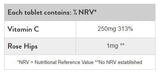 Vitamin C 250 mg | Mat rose Hüften - 100 Pëllen