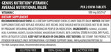 Vitamin C Chewable - 300 Pëllen