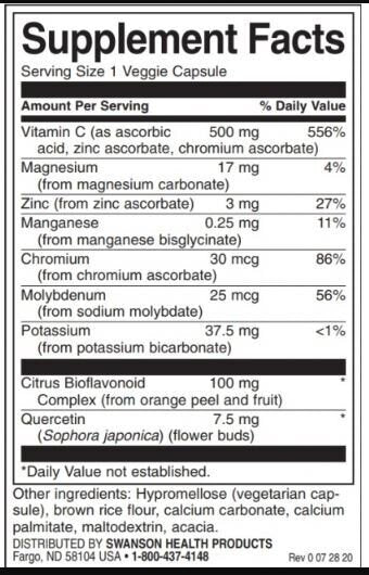 Vitamin C Complex with Bioflavonoids - 60 capsules