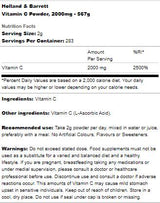 Vitamin c Pudder - 567 Gramm