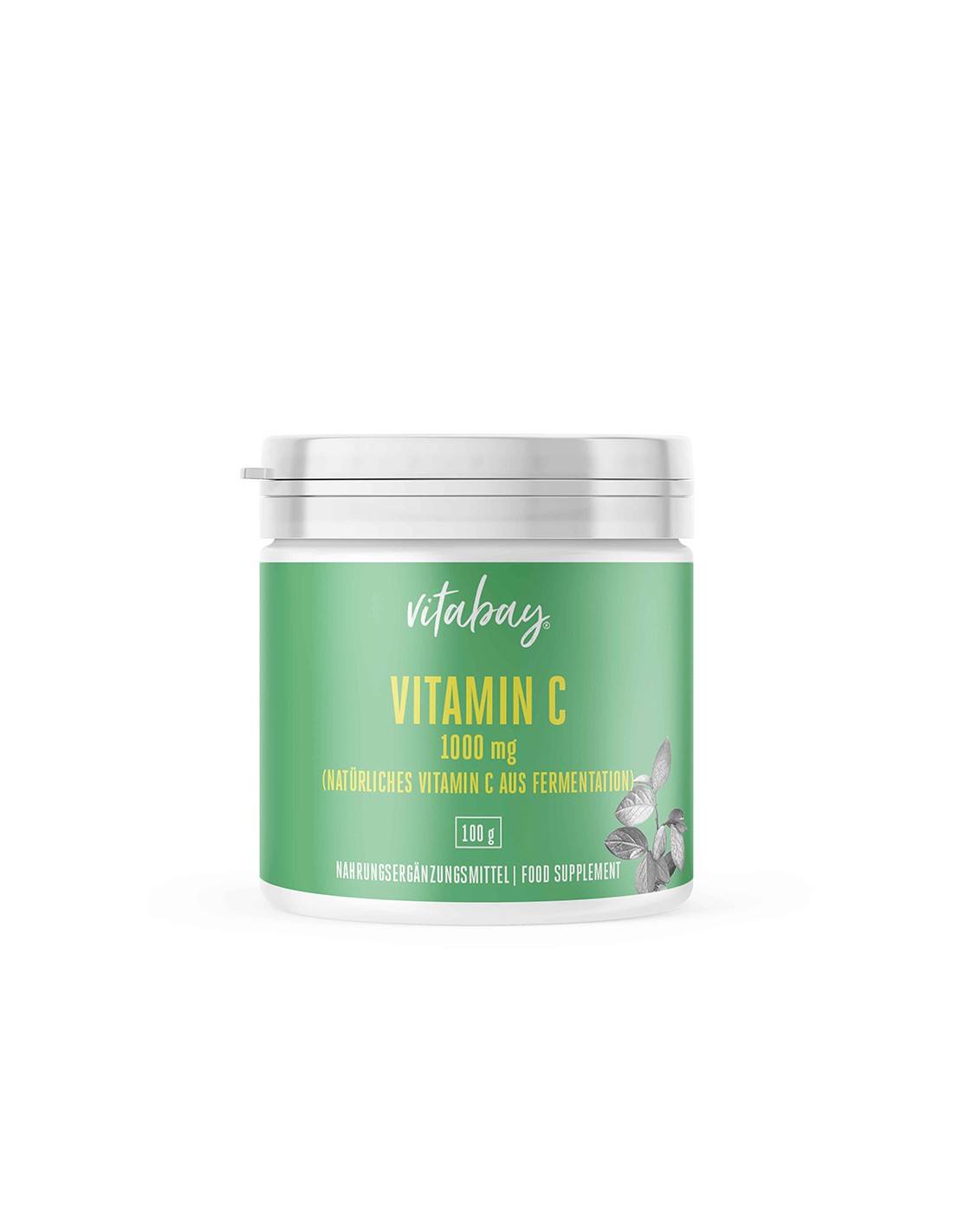Witamina C w proszku - Witamina C 1000 mg (wegańska), proszek 100 g <tc>Vitabay</tc>