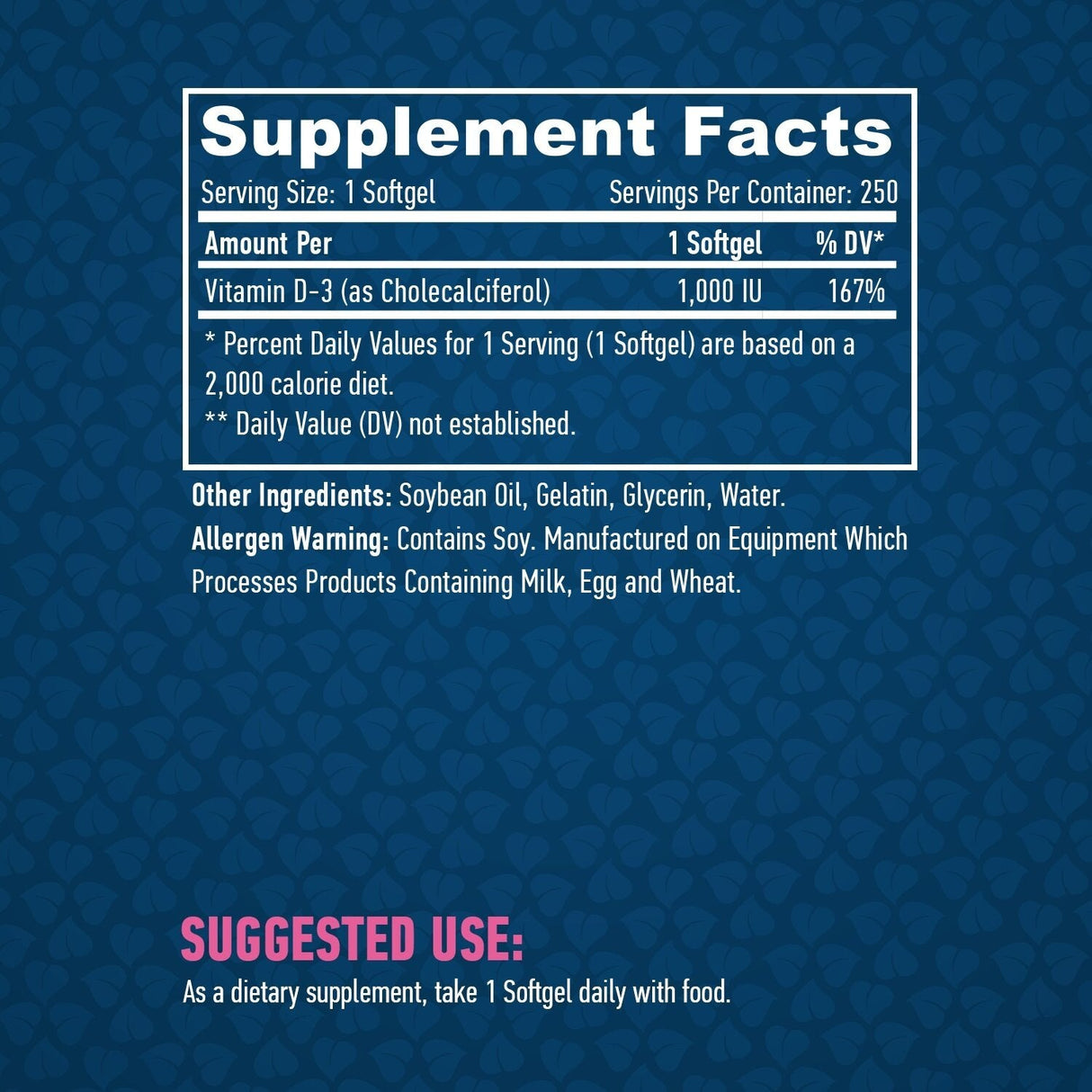 Vitamin D-Z / 1000 Yu / 250 Softgelen