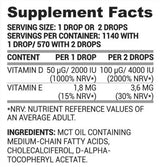 Vitaminas D + E sumažėja 30 ml
