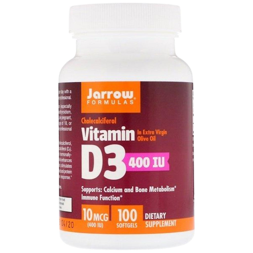 Vitamin D3 400 IU 100 Gel capsules