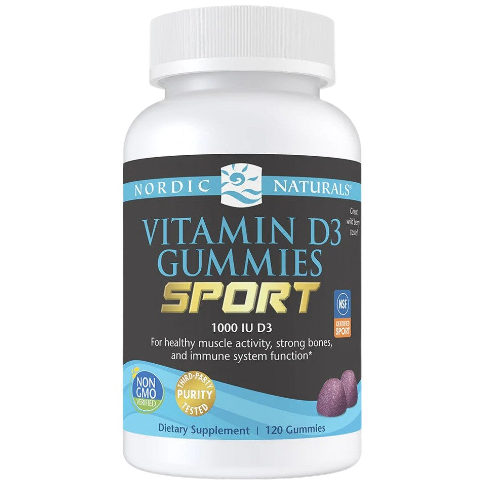 Vitamino D3 „Gummies Sport“ 1000 TV - 120 guminių