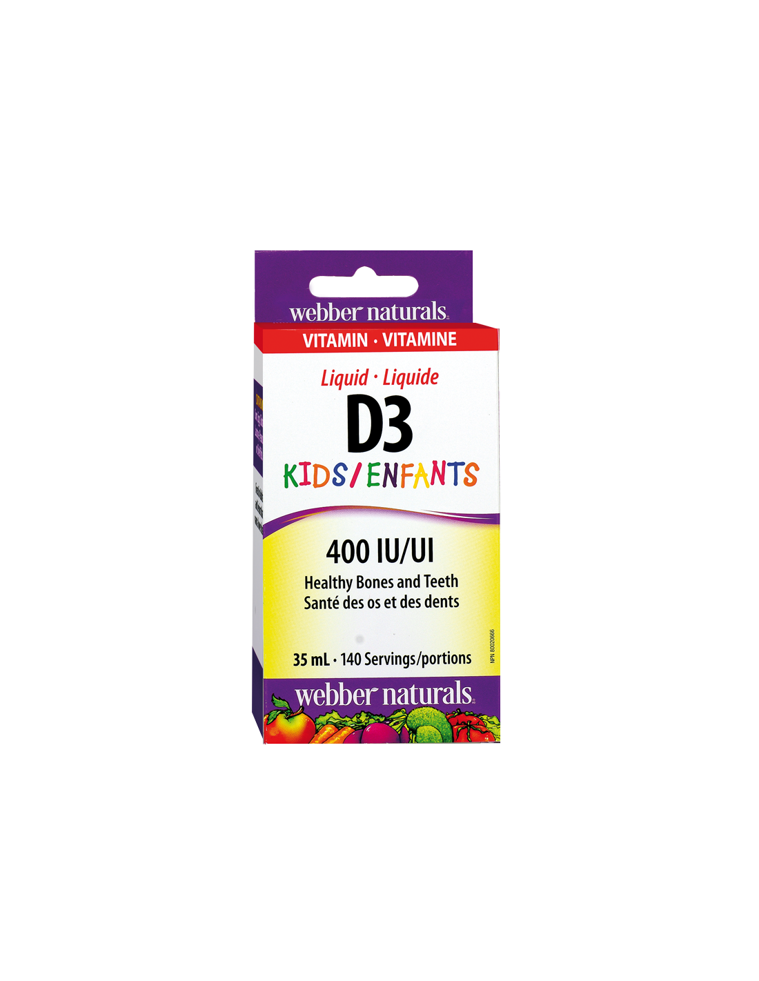 Vitamine D3 Kids/ Vitamine D3 voor kinderen 400 IU x 35 ml/ 140 doses