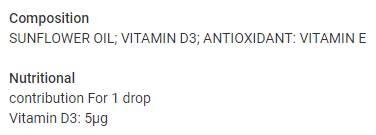 Witamina D3 ciecz | 200 IU na kroplę - 20 ml