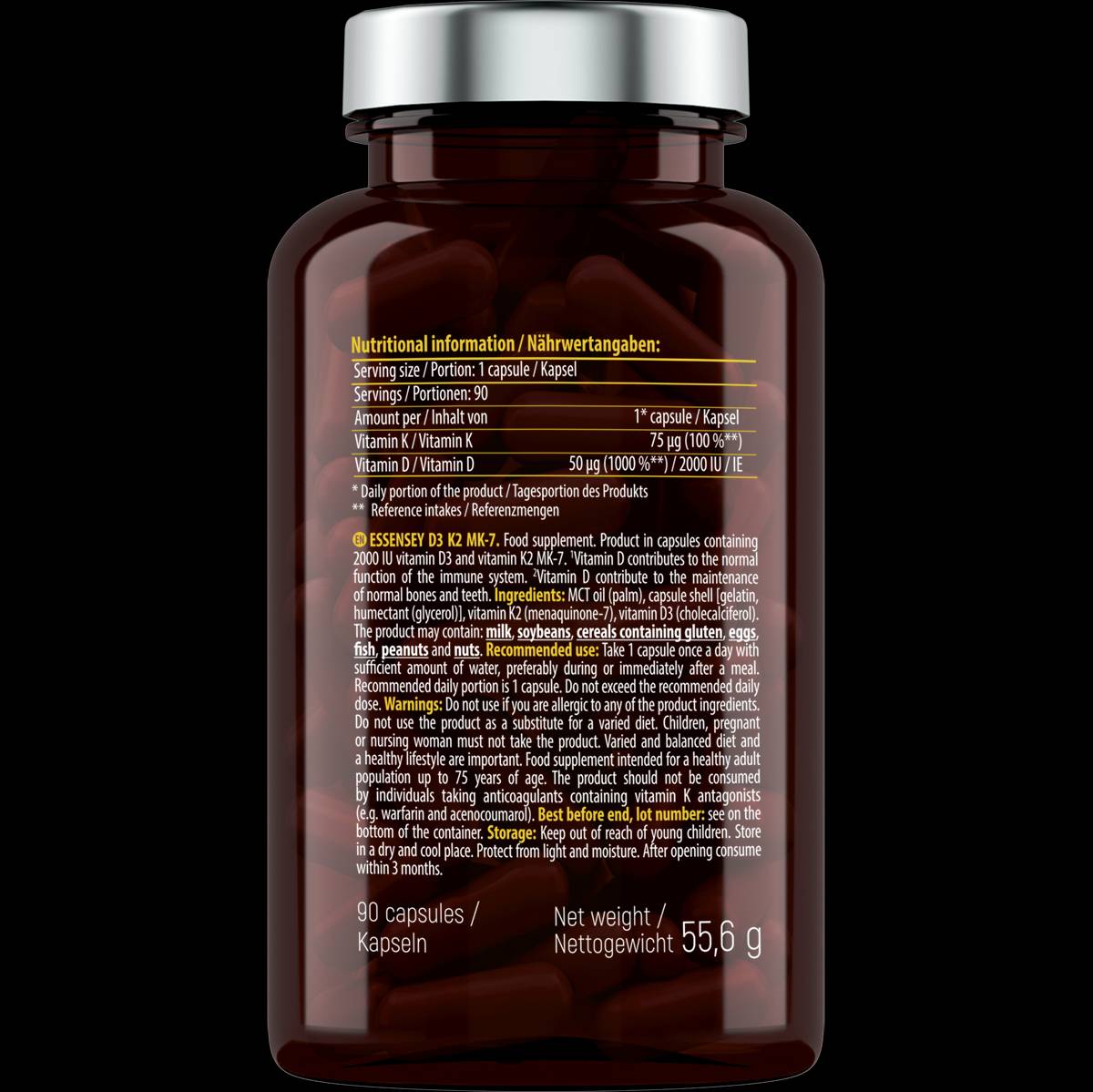 Vitamin D3 + MK7 90 tobolek