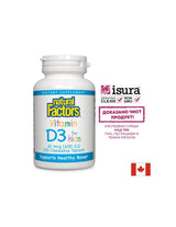 Vitamin D3 for Kids 400 IU - 100 Chewable Tablets