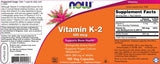 Vitamin K-2 100 mcg - 250 capsules