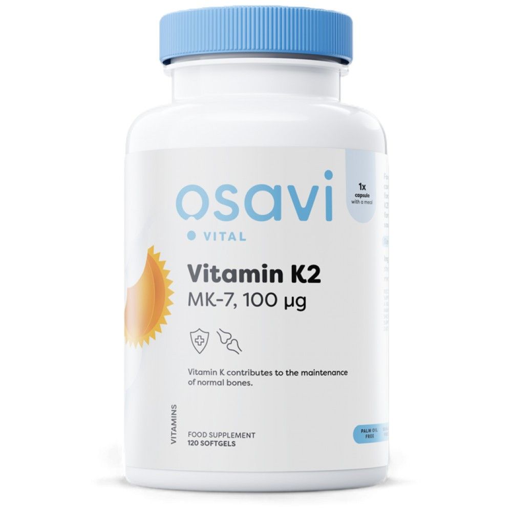 Vitamin K2 MK -7 100 mcg - 120 gelových tobolek