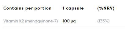 Vitamin K2 MK -7 100 mcg - 120 gelových tobolek