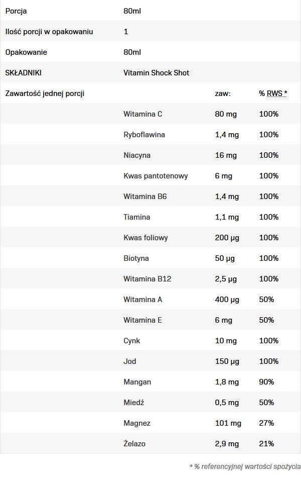 Vitamineschok | Multivitamine shot - 80 ml