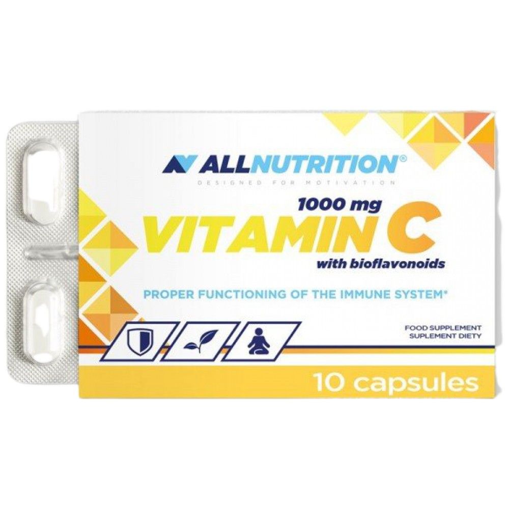 Vitamine C 1000 mg | Avec des bioflavonoïdes - 10 capsules